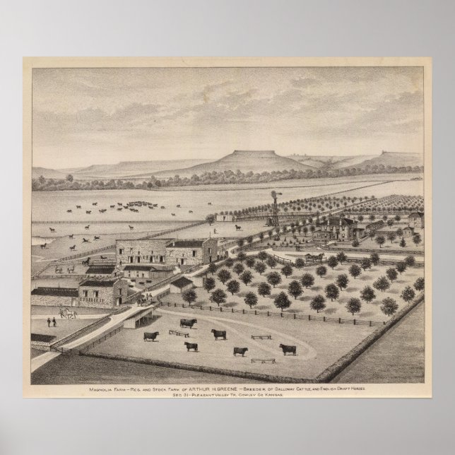 Magnolia Farm, Kansas Poster (Vorne)