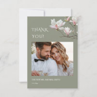 Magnolia Fine Art Blumen Hochzeit Danke Karte