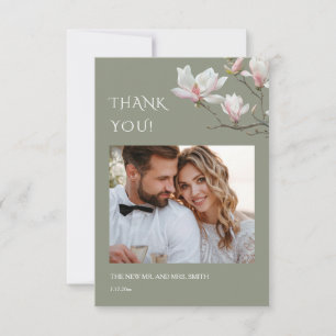 Magnolia Fine Art Blumen Hochzeit Danke Karte