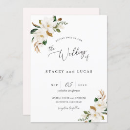 Magnolia Flora Einladung