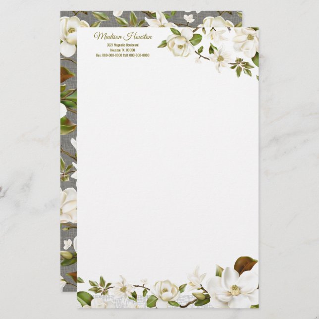 Magnolia Floral (Vorne/Hinten)