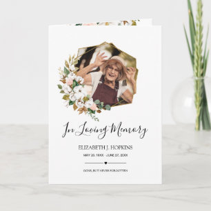 Magnolia Floral Geometrischer Rahmen 2 Foto Beerdi Programm