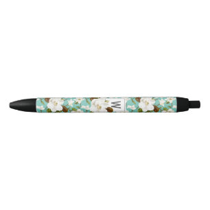 Magnolia Floral Monogram Kugelschreiber