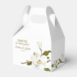 Magnolia Floral Wedding Geschenkschachtel
