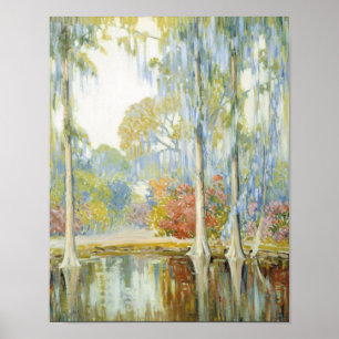 Magnolia Gardens Alfred Hutty Poster
