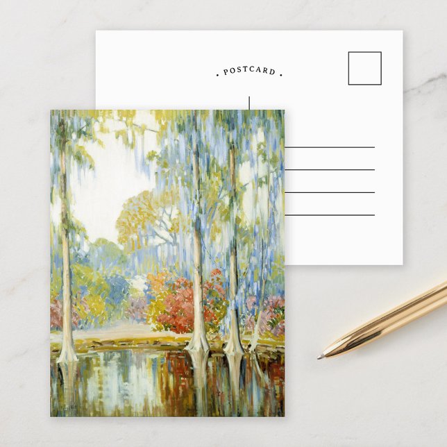 Magnolia Gardens | Alfred Hutty Postkarte (Von Creator hochgeladen)