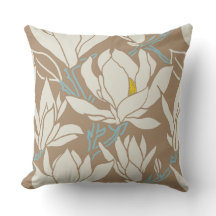 Magnolia-Grafik im Khaki-Muster