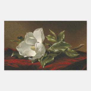 Magnolia Grandiflora von Martin J. Heade, Rechteckiger Aufkleber