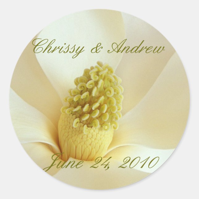 MAGNOLIA Hochzeitscoordinate Envelope Sticker (Vorderseite)