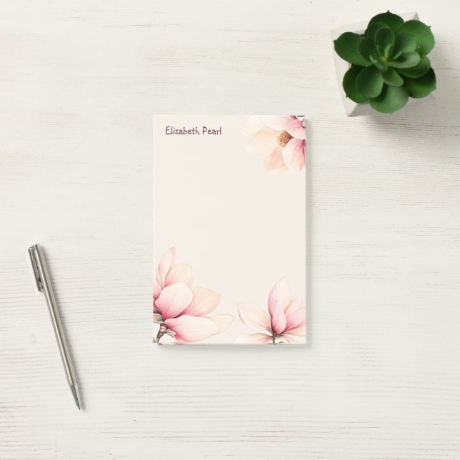 Magnolia INDIVIDUELLE NAME Lebensmittelgeschäft Ei Post-it Klebezettel (Büro)