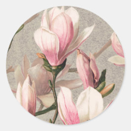Magnolia - L. Prang & Co Runder Aufkleber