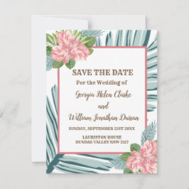 Magnolia Lilies Bouquet Wedding speichern das Datu Einladung