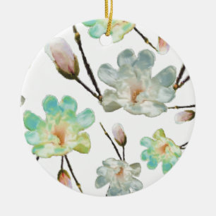 Magnolia Muster Circle Ornament