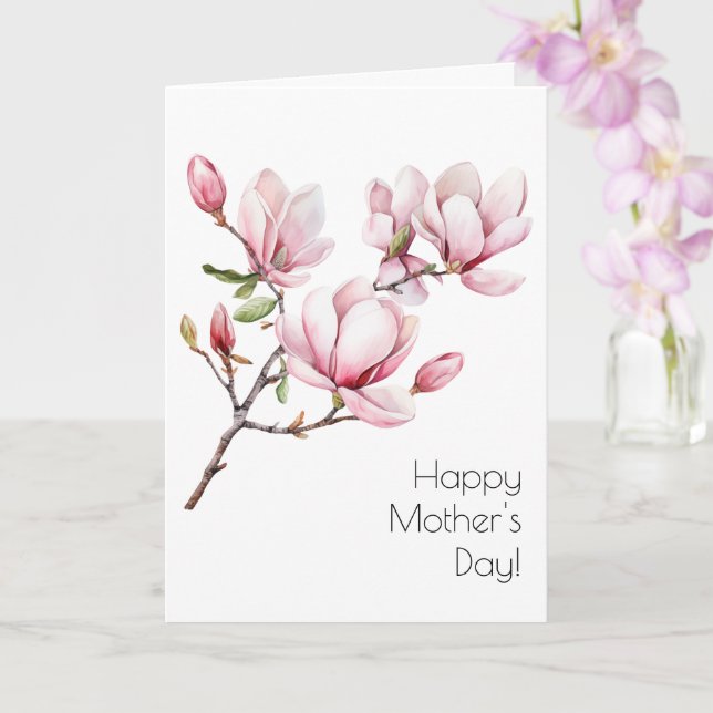 Magnolia Muttertagskarte Karte (Orchidee)