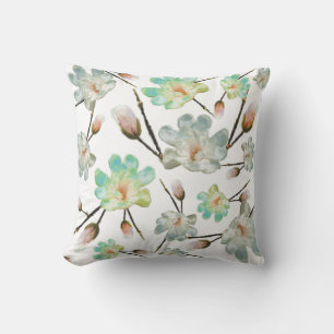 Magnolia Pattern Pillow Kissen