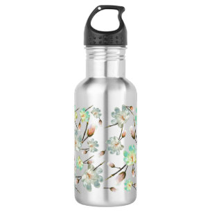 Magnolia Pattern Wasserflasche