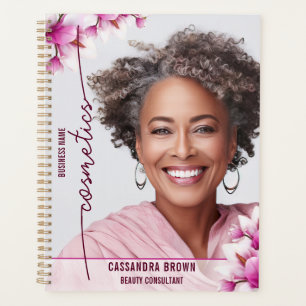 Magnolia Pink Floral Business Planer