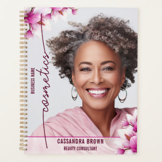 Magnolia Pink Floral Business Planer