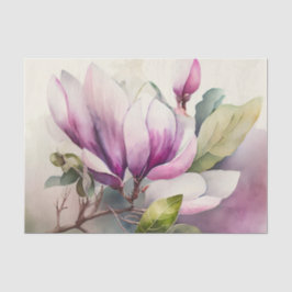 MAGNOLIA rosa Blumendecoupage Seidenpapier