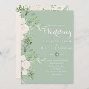 Magnolia Sage Green Floral Wedites