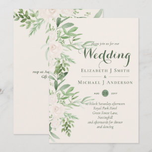 Magnolia Sage Green Floral Wedites