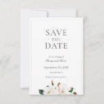 Magnolia Save The Date<br><div class="desc">Magnolia Floral Watercolor Save the Date - zeichnet sich durch ein Aquarelldesign aus Magnolien,  Baumwolle,  rot-rosa Blume und Grün. Dieses Design bietet auch moderne und elegante Schriftart für das Textlayout. Eine moderne Wahl,  die sich perfekt für Hochzeiten im Frühjahr und Sommer eignet.</div>