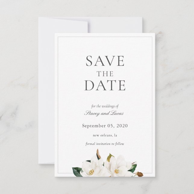 Magnolia Save The Date (Vorderseite)