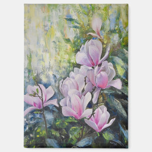 Magnolia Serenity – Florale Kunst von Lukian Magnet
