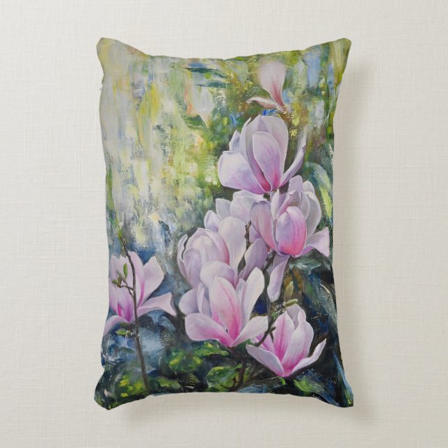 Magnolia Serenity - Florentiner Kunst - Lukian Dekokissen (Vorderseite(Vertikal))