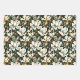 Magnolia-Set des Wrapping Paper Geschenkpapier Set