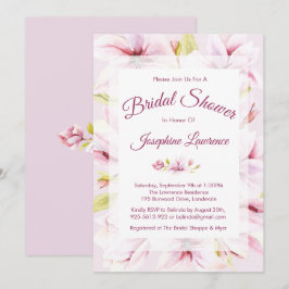 Magnolia Spring Floral Bridal Dusche Einladungen