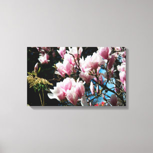 Magnolia Spring Floral Fotografie Leinwand 6
