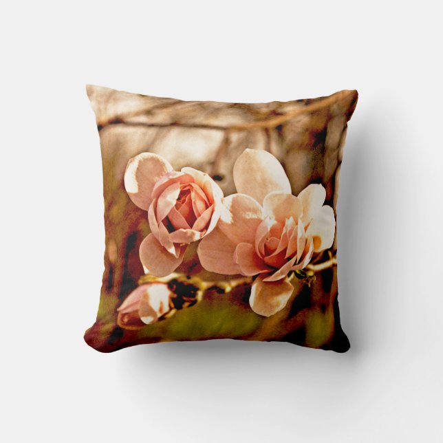 Magnolia-Stimmung in Rosa Kissen (Vorderseite)