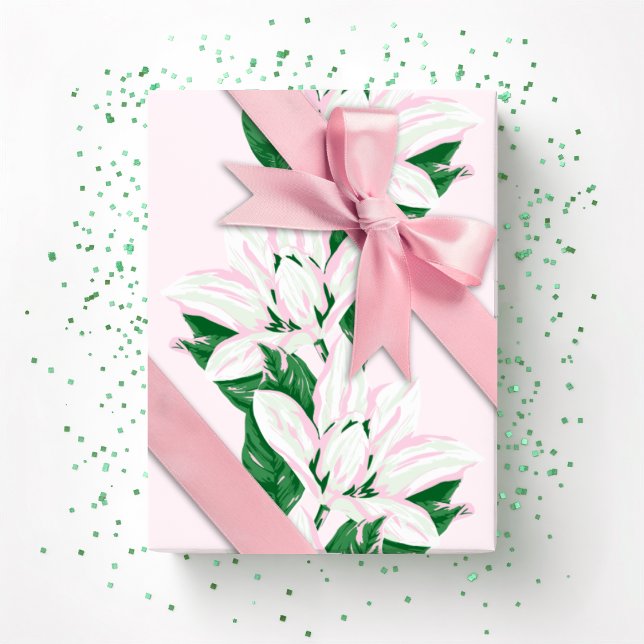 Magnolia Sway in Pink and Green Geschenkpapier (Von Creator hochgeladen)