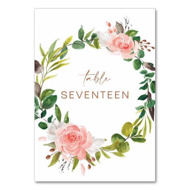 Magnolia Tischnummer Sitzkarte Zeichen L201 (Vorderseite)