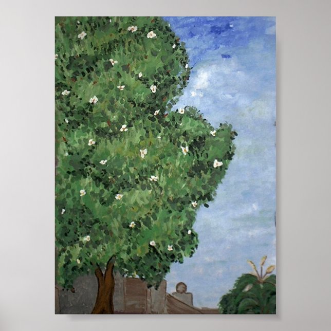 Magnolia Tree im Stadtpark Poster (Vorne)