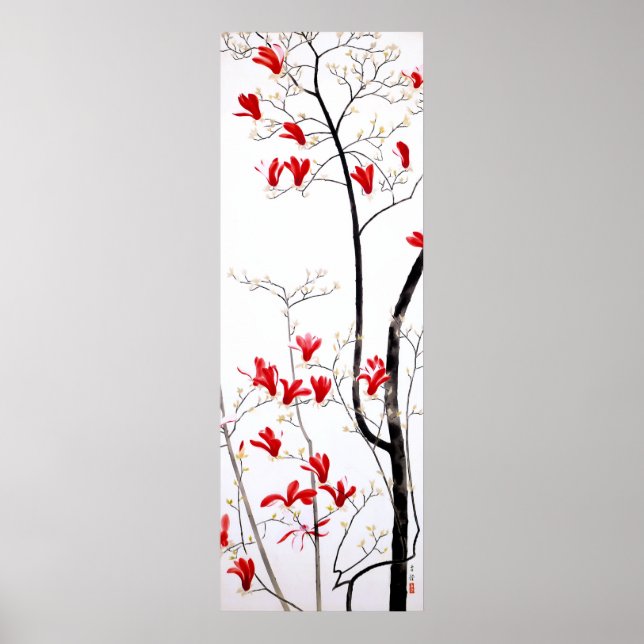 Magnolia Tree Vintag Kobayashi Kokei Poster (Vorne)