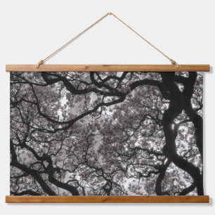 Magnolia Trees in Blossom 02 Wandteppich Mit Holzrahmen