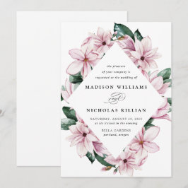 Magnolia und Eukalyptus | Blumenzargen Einladung
