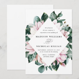 Magnolia und Eukalyptus | Blumenzargen Einladung