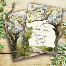 Magnolia und Moss Southern Charm Wedding Einladung