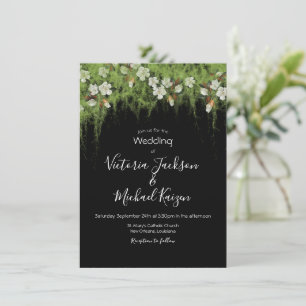 Magnolia und Moss Vines Südliche Hochzeit Einladun Einladung