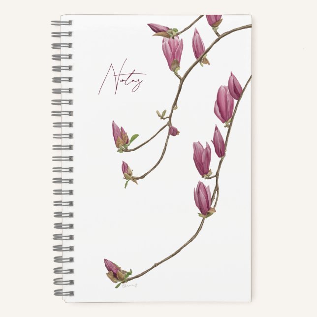 Magnolia Vine Notebook Notizbuch (Vorderseite)