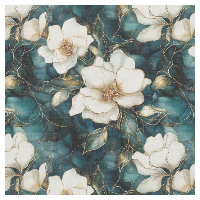 Magnolia Vines Fabric Stoff (Nahaufnahme)