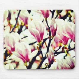 Magnolia Vintage florale botanische Blossom Chic Mousepad