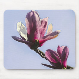 Magnolia Vintage florale botanische Blossom Chic Mousepad
