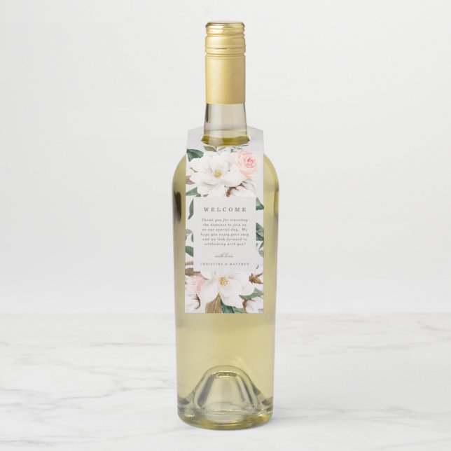 Magnolia Welcome Bottle Hanger Flaschenanhänger (Auf Flasche)