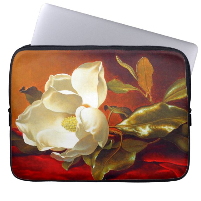 Magnolia zu Red Velvet Martin Johnson Heade Laptopschutzhülle (Vorderseite)