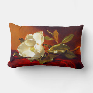 Magnolia zu Red Velvet Martin Johnson Heade Lendenkissen