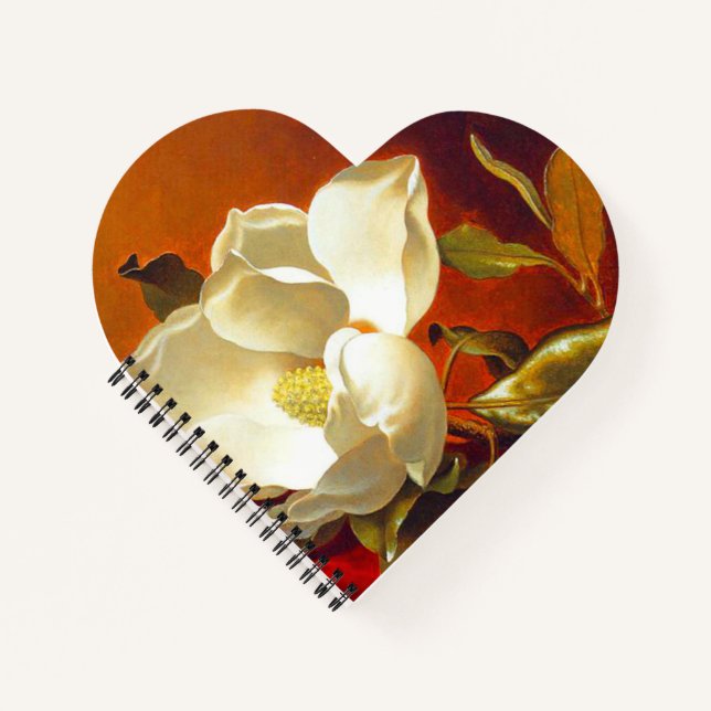 Magnolia zu Red Velvet Martin Johnson Heade Notizbuch (Vorderseite)